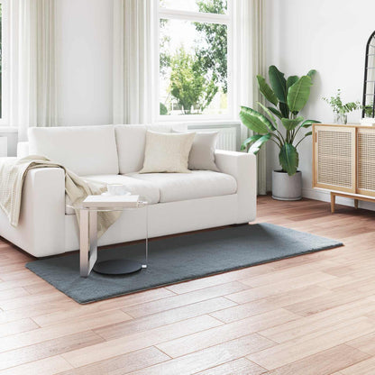 Kunstfell Hasen Teppich Olite Anthrazit 80 x 200 cm Polyester