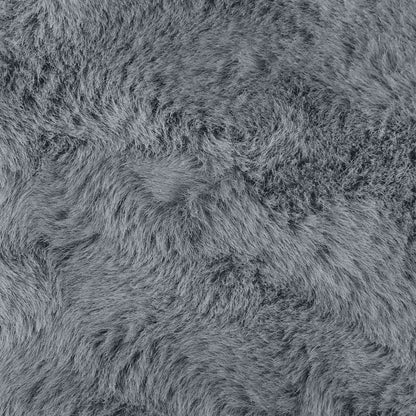 Kunstfell Hasen Teppich Olite Anthrazit 240 x 340 cm Polyester