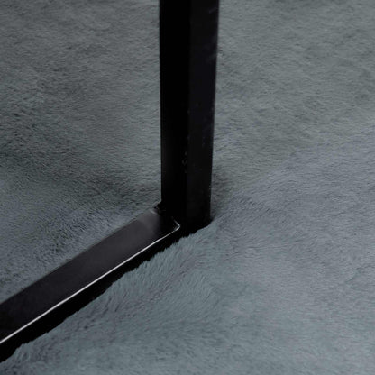 Kunstfell Hasen Teppich Olite Anthrazit Ø 160 cm Polyester