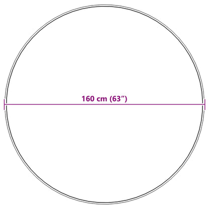 Kunstfell Hasen Teppich Olite Anthrazit Ø 160 cm Polyester