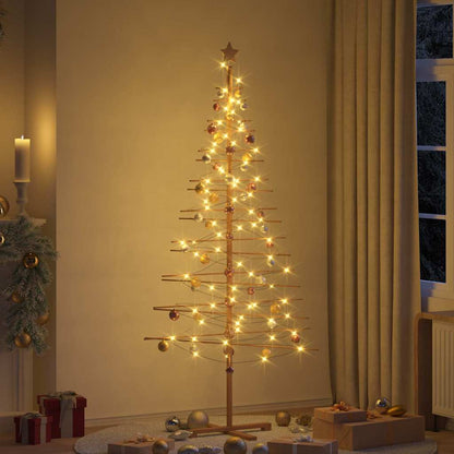 Holz Weihnachtsbaum mit Ständer Braun 210 cm Bambus