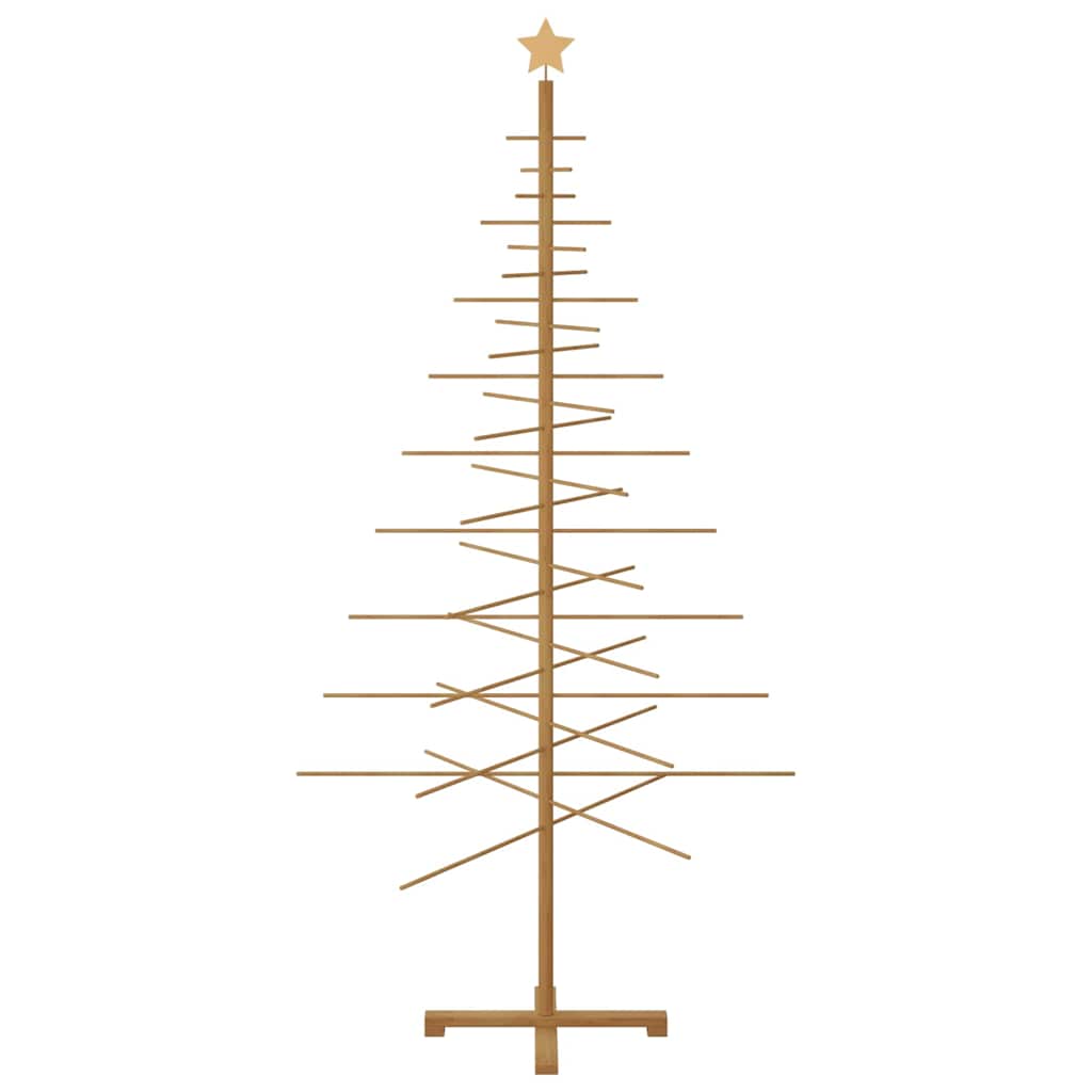 Holz Weihnachtsbaum mit Ständer Braun 210 cm Bambus