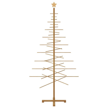Holz Weihnachtsbaum mit Ständer Braun 210 cm Bambus