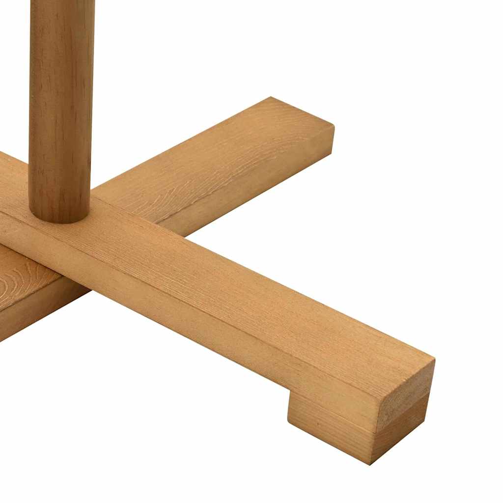 Albero di Natale in legno con supporto, marrone, 180 cm, legno di pino massiccio