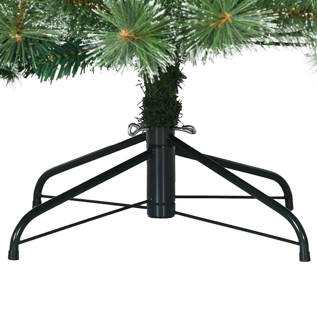 Künstlicher Scharnier-Weihnachtsbaum schneebedeckt Grün 180 cm