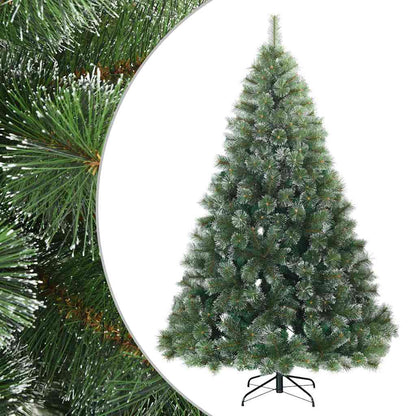 Künstlicher Scharnier-Weihnachtsbaum schneebedeckt Grün 180 cm