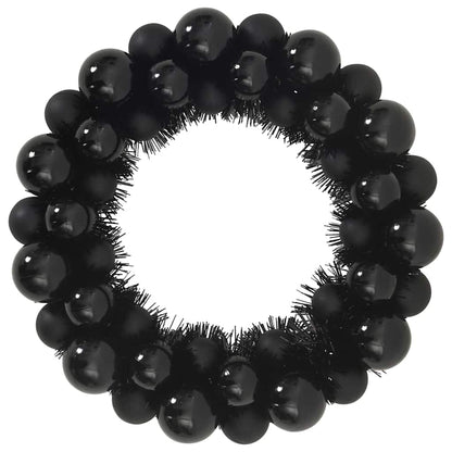 Weihnachtsballkränze 2 pcs Schwarz 33 x 33 x 7 cm Polystyrol
