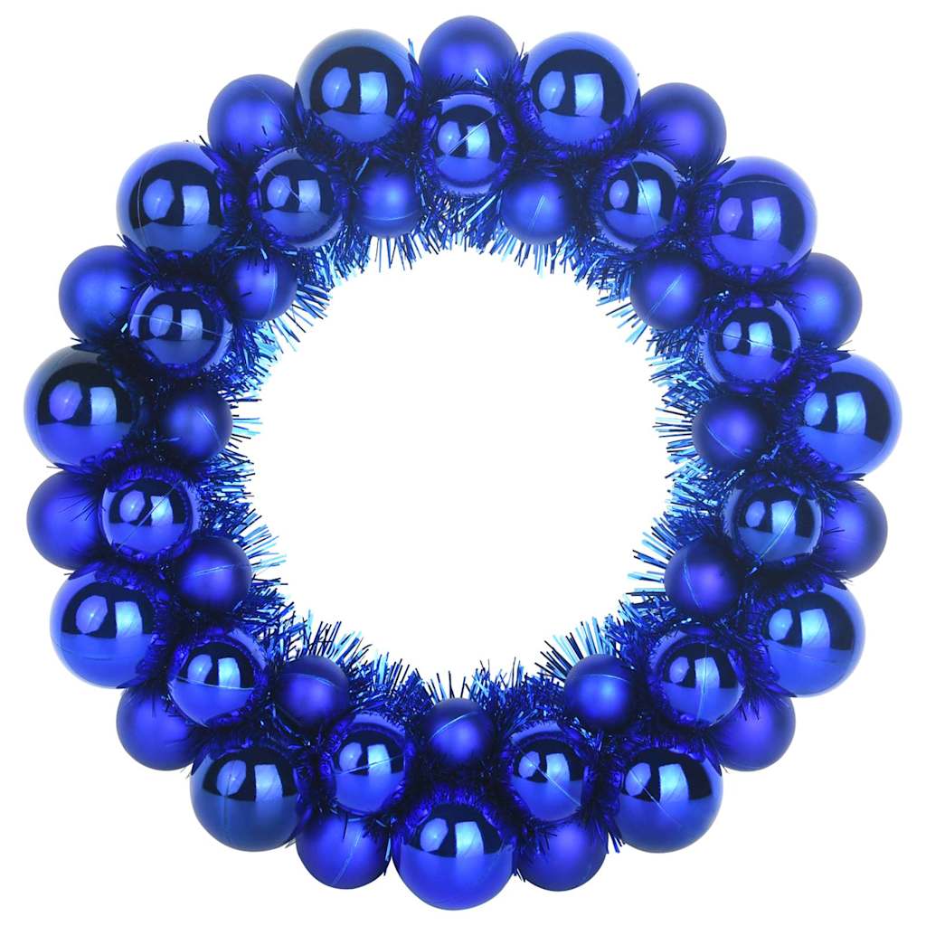 Weihnachtsballkränze 2 pcs Blau 33 x 33 x 7 cm Polystyrol