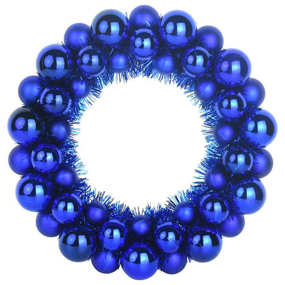 Weihnachtsballkränze 2 pcs Blau 33 x 33 x 7 cm Polystyrol