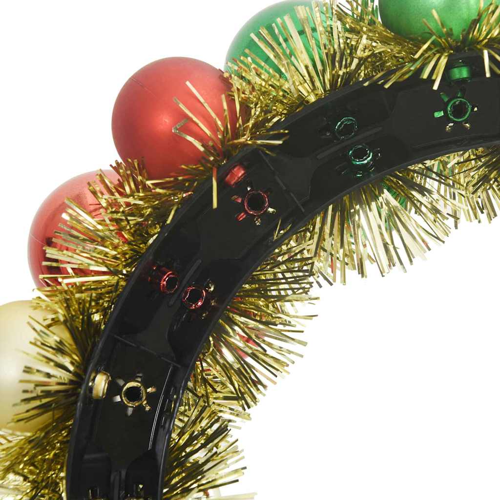 Weihnachtsballkränze 2 pcs Mehrfarbig 33 x 33 x 7 cm Polystyrol