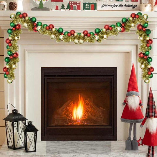 Weihnachtskugelgirlande Mehrfarbig 186 cm Polystyrol