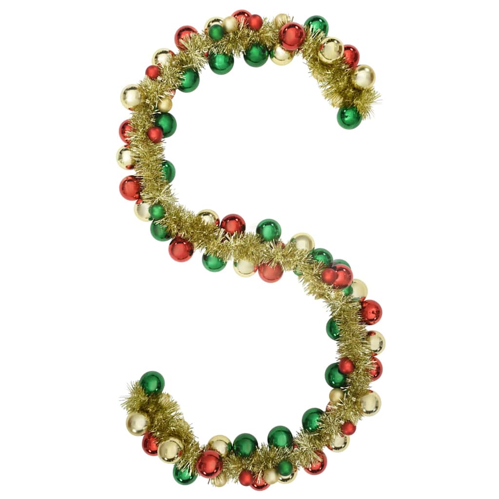Weihnachtskugelgirlande Mehrfarbig 186 cm Polystyrol