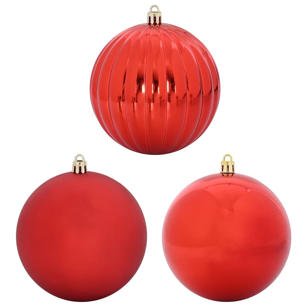 Set di palline di Natale, 9 pezzi, rosso