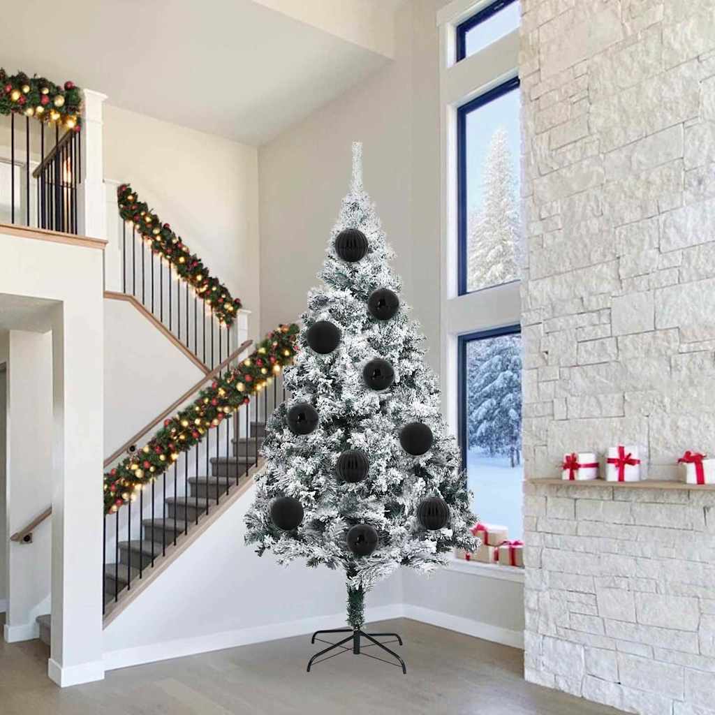 Set di palline di Natale, 3 pezzi, nero