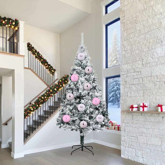 Weihnachtskugel-Set 3 pcs Rosa Kunststoff