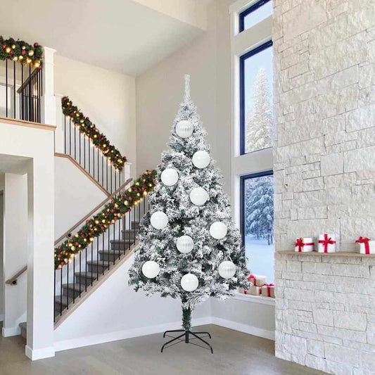 Set di palline di Natale, 3 pezzi, bianco