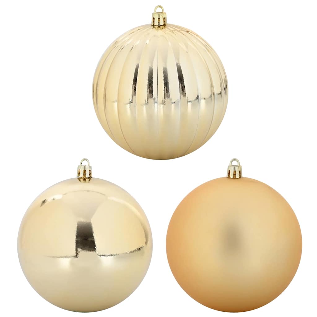 Weihnachtskugel-Set 9 pcs Gold Kunststoff