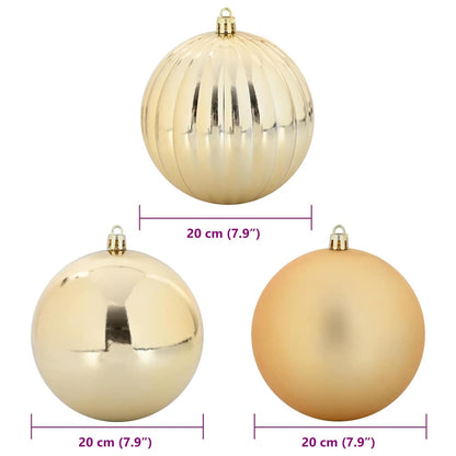 Set di palline di Natale, 4 pezzi, oro