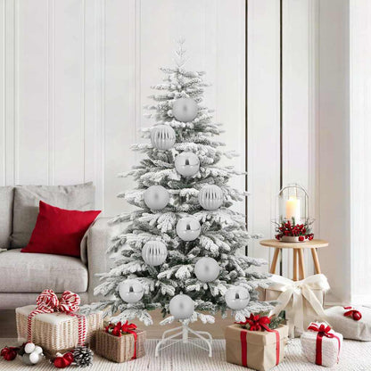 Set di palline di Natale, 9 pezzi, argento