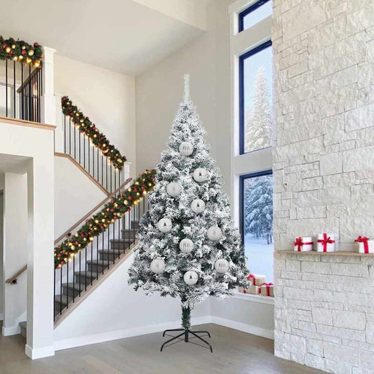 Weihnachtskugel-Set 4 pcs Silber Kunststoff