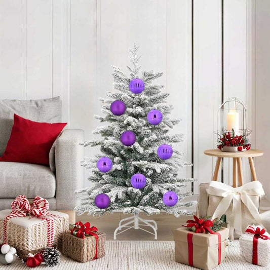 Weihnachtskugel-Set 15 pcs Lila Kunststoff