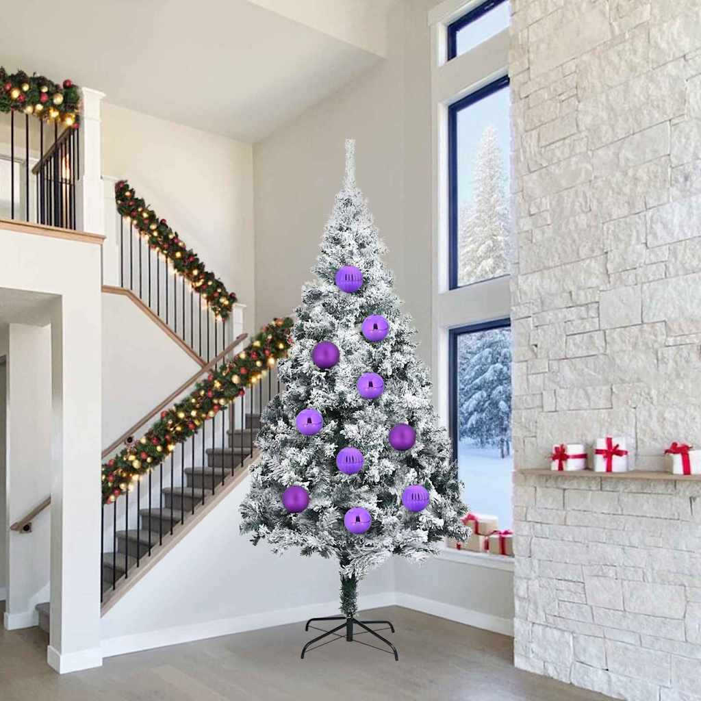 Weihnachtskugel-Set 4 pcs Lila Kunststoff