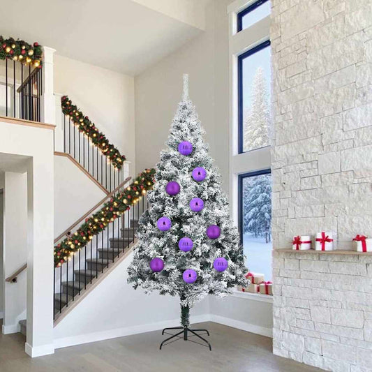 Weihnachtskugel-Set 4 pcs Lila Kunststoff