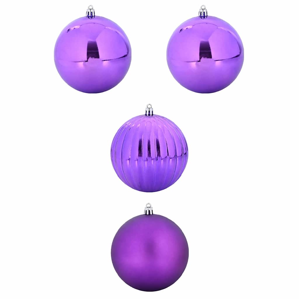 Weihnachtskugel-Set 4 pcs Lila Kunststoff