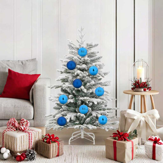 Weihnachtskugel-Set 15 pcs Blau Kunststoff