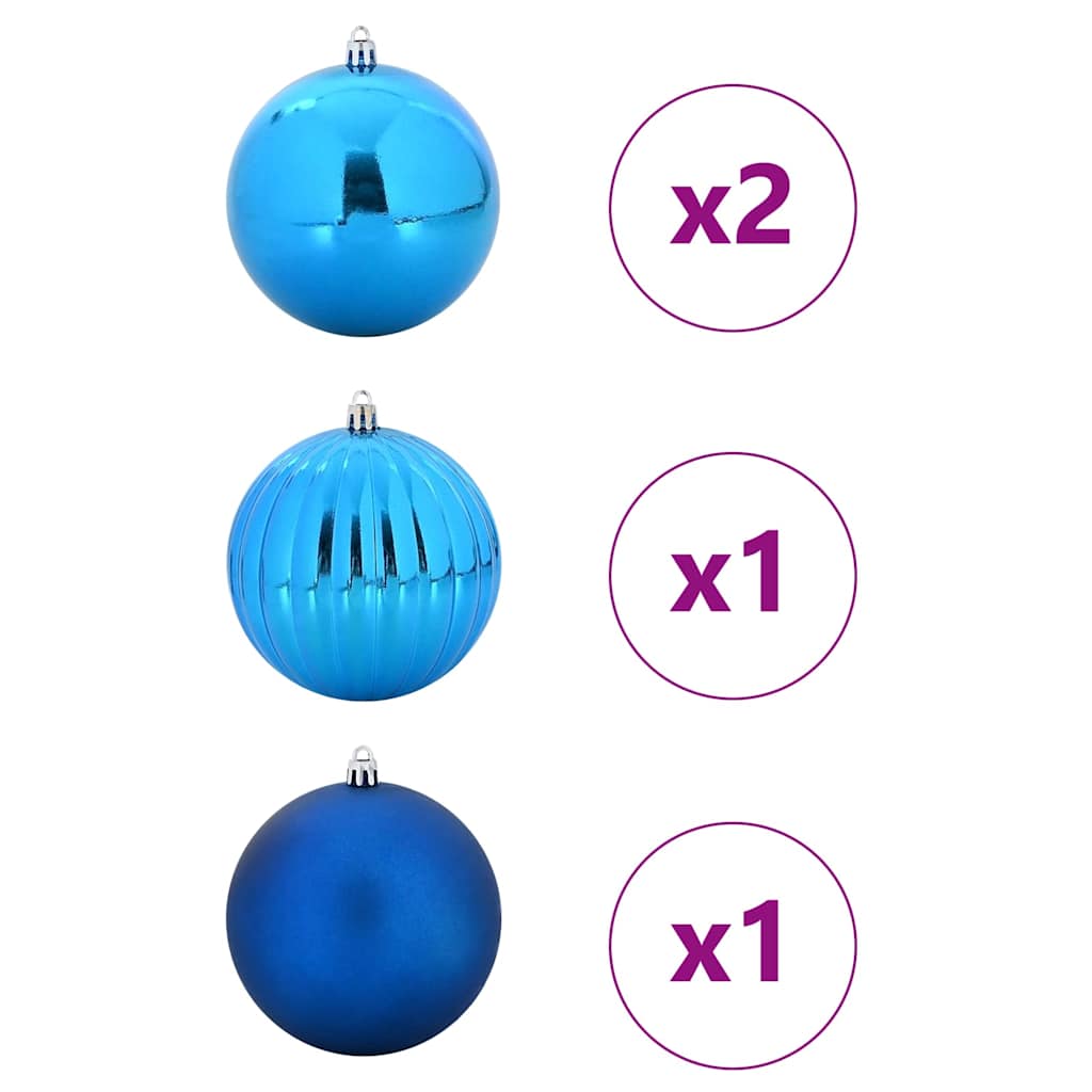 Set di palline di Natale, 4 pezzi, blu
