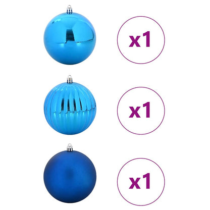 Set di palline di Natale, 3 pezzi, blu
