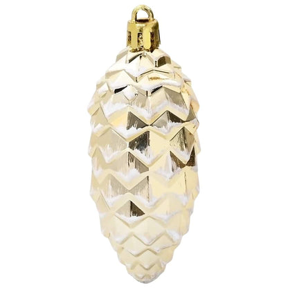 Christmas Pine Cone Ball 40 pcs Gold Kunststoff