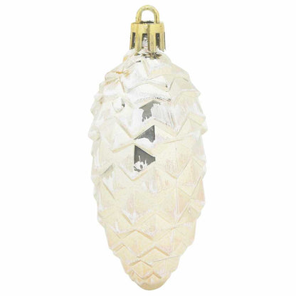Christmas Pine Cone Ball 40 pcs Champagner Kunststoff