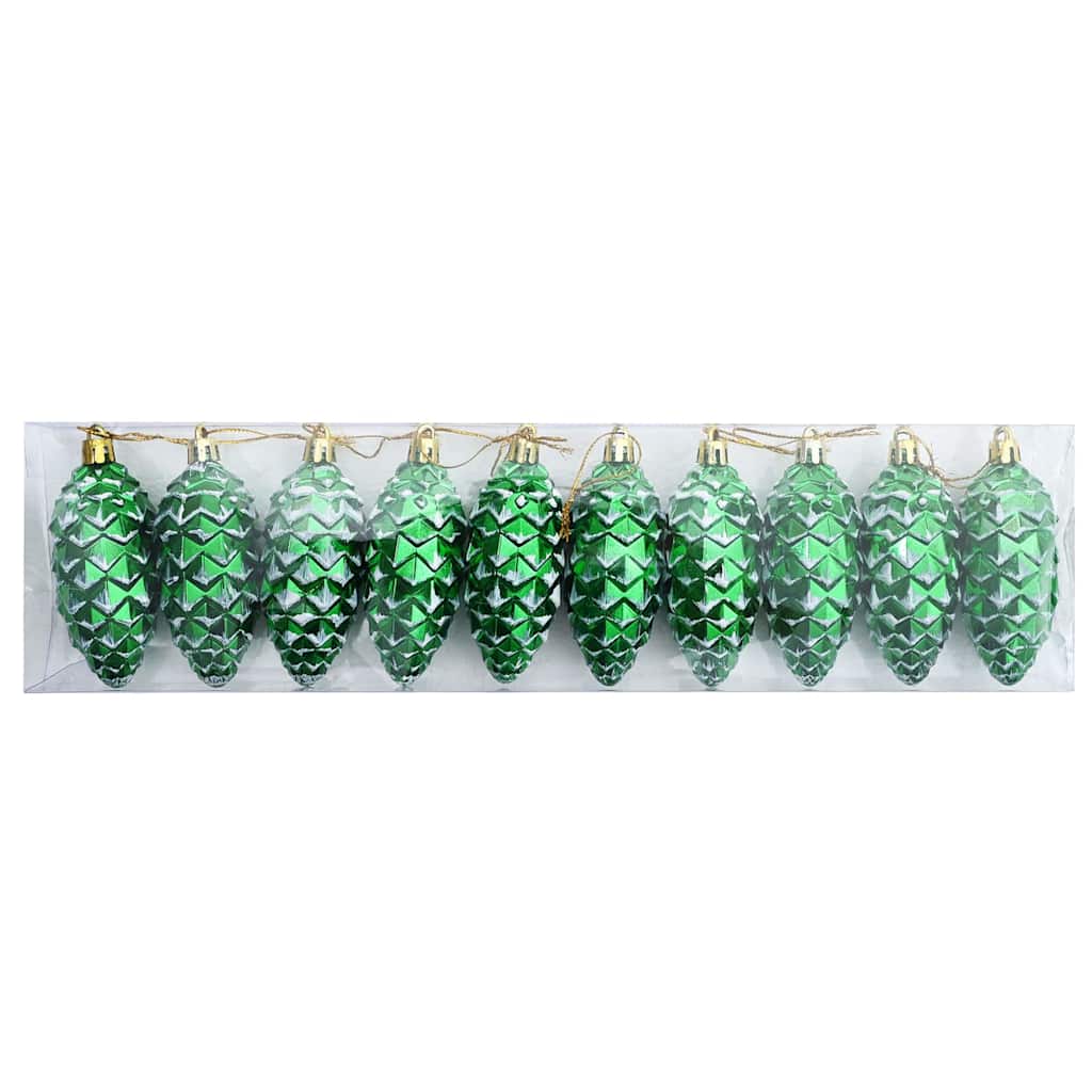 Christmas Pine Cone Ball 40 pcs Grün Kunststoff