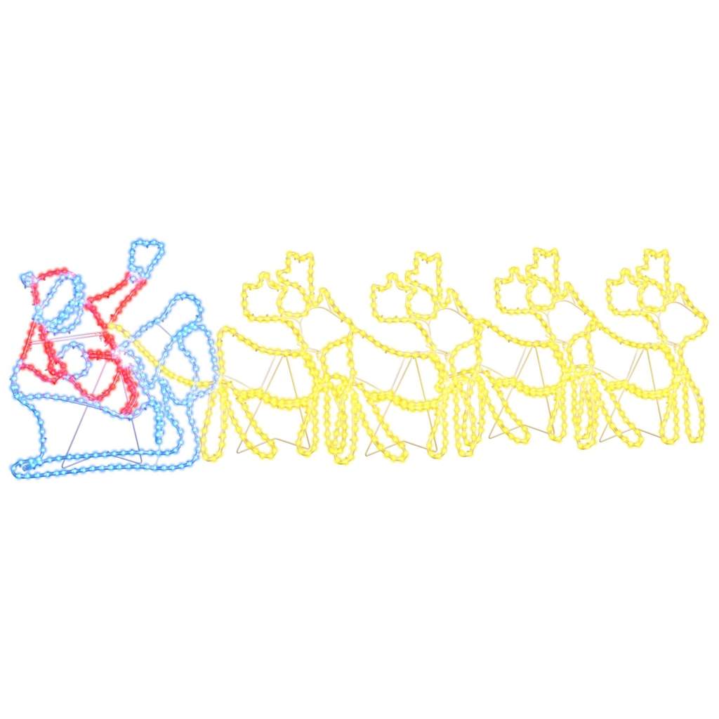 Weihnachtsdekoration mit 1224 LEDs Mehrfarbig 69 x 79 cm PVC