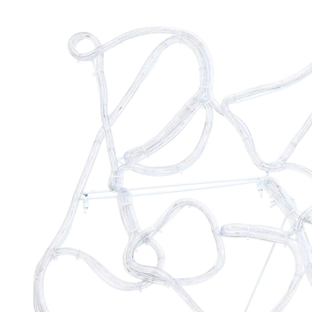 Decorazione natalizia a LED, multicolore, 69 x 79 cm, PVC