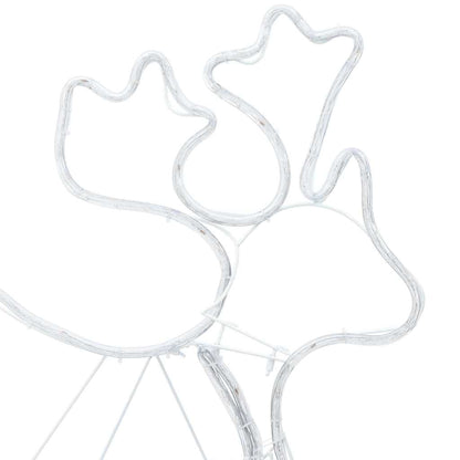 Decorazione natalizia a LED, multicolore, 69 x 79 cm, PVC