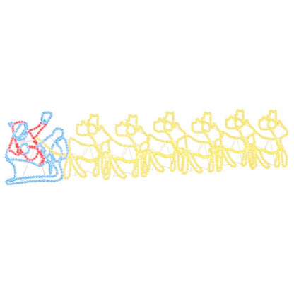 Decorazione natalizia a LED, multicolore, 69 x 79 cm, PVC