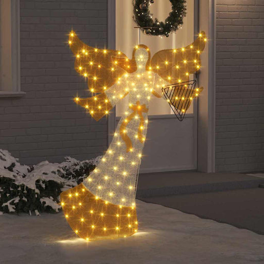 Beleuchteter Winkel Warmes Weiß 116 x 29 x 158,5 cm Polyester