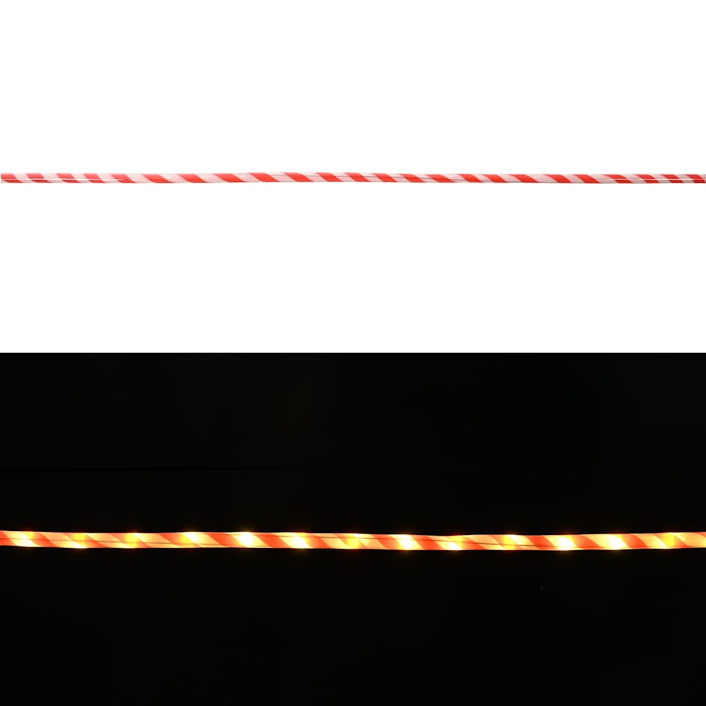 Lichtseil mit 2400 LEDs Warmes Weiß 100 m PVC