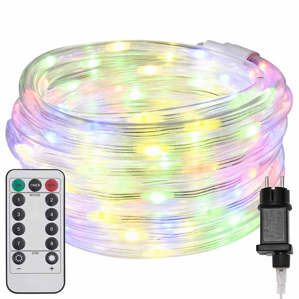 Lichtseil mit 480 LEDs Mehrfarbig 20 m PVC