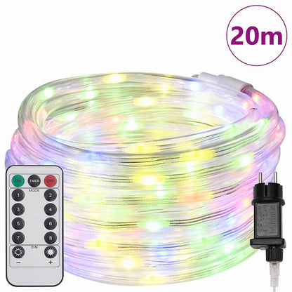 Lichtseil mit 480 LEDs Mehrfarbig 20 m PVC
