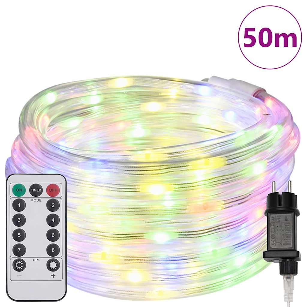 Lichtseil mit 1200 LEDs Mehrfarbig 50 m PVC