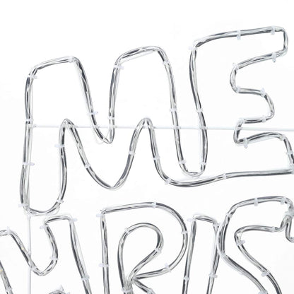 Insegna natalizia con 240 LED, multicolore, 100 x 50 cm, PVC