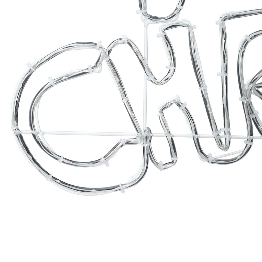 Insegna natalizia con 240 LED, multicolore, 100 x 50 cm, PVC