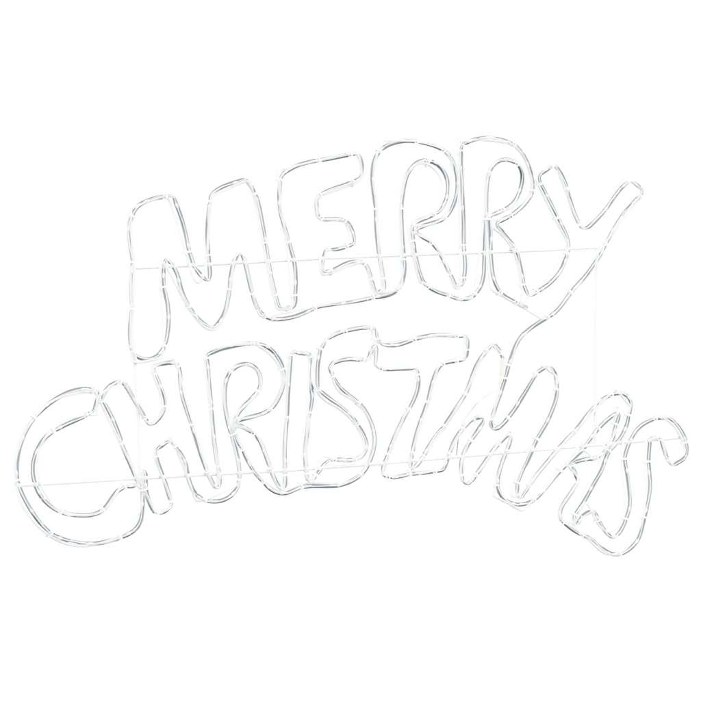 Insegna natalizia con 240 LED, multicolore, 100 x 50 cm, PVC