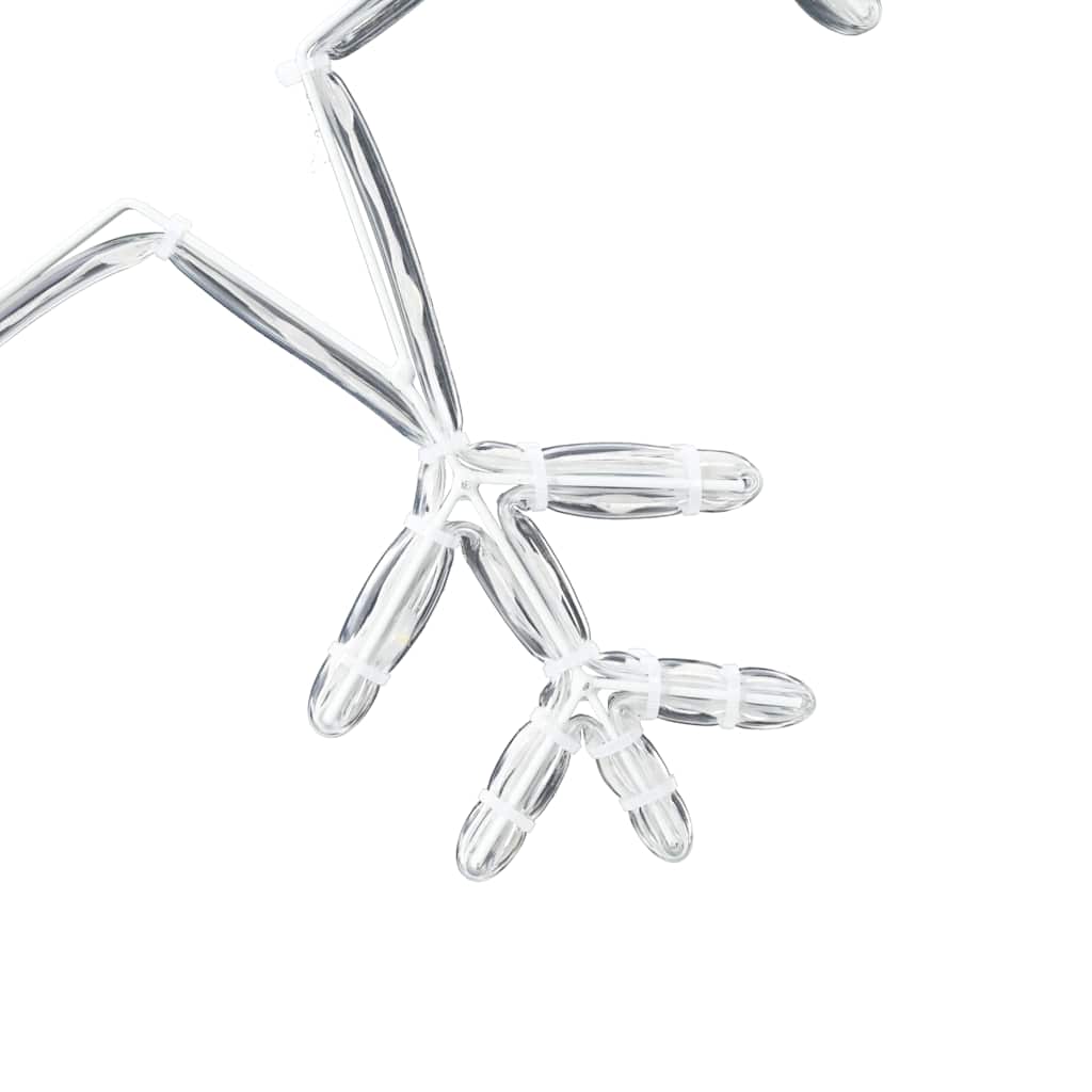 Weihnachts-Schneeflocke mit 252 LEDs Warmes Weiß 45 x 38 cm PVC