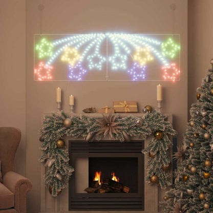 Weihnachtsstern mit 432 LEDs Mehrfarbig 180 x 57 cm PVC