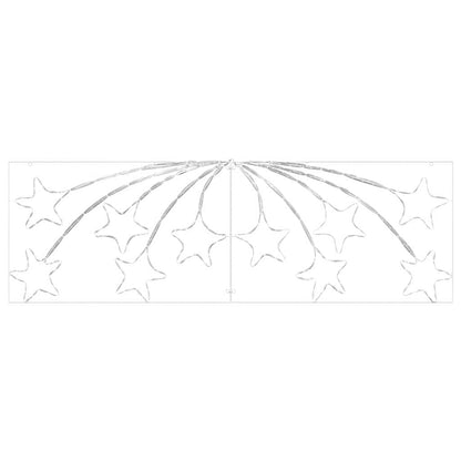 Weihnachtsstern mit 432 LEDs Mehrfarbig 180 x 57 cm PVC