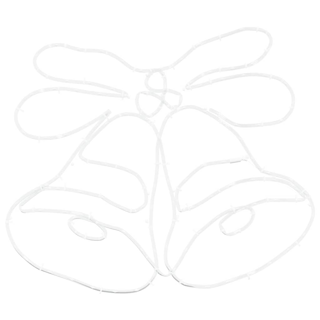 Campana di Natale con 144 LED multicolori, 56 x 46 cm, PVC